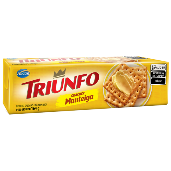 Biscoito Triunfo Cracker Manteiga 164g