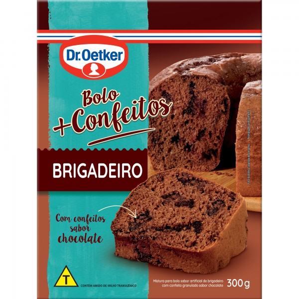 Bolo Dr. Oetker Brigadeiro + Confeitos 300g