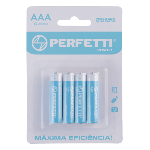 Pilha Perfetti Comum AAA C/4