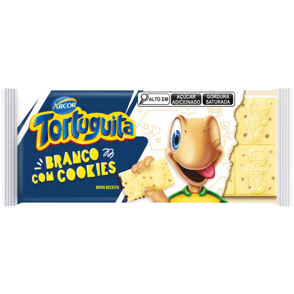 Barra de Chocolate Tortuguita Branco 80g
