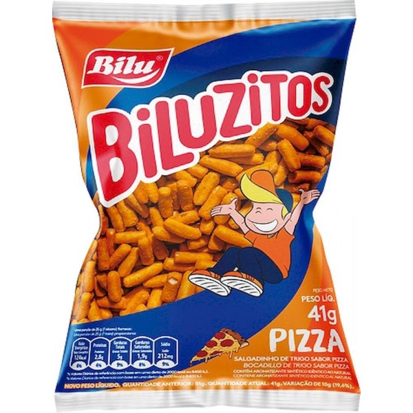 Salgadinho Bilu Biluzitos Pizza 41g