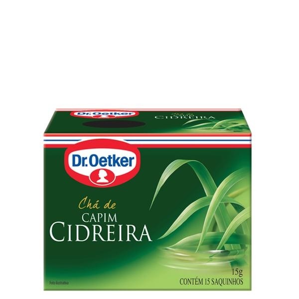 Chá Dr. Oetker Capim-Cidreira, Limão e Gengibre c/15 15g