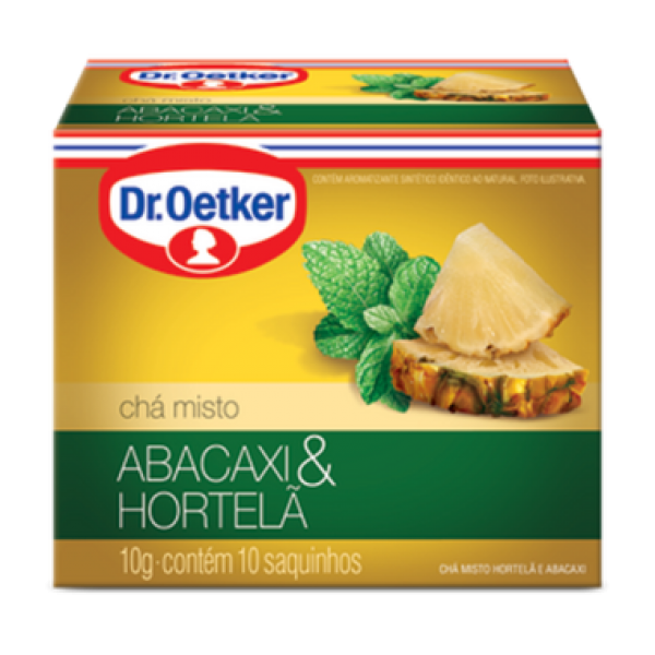 Chá Dr. Oetker Abacaxi e Hortelã c/10 10g