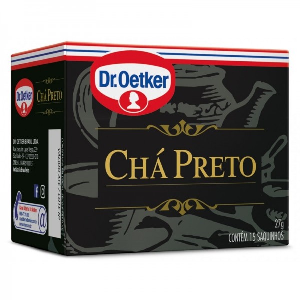 Chá Dr. Oetker Preto c/15 27g