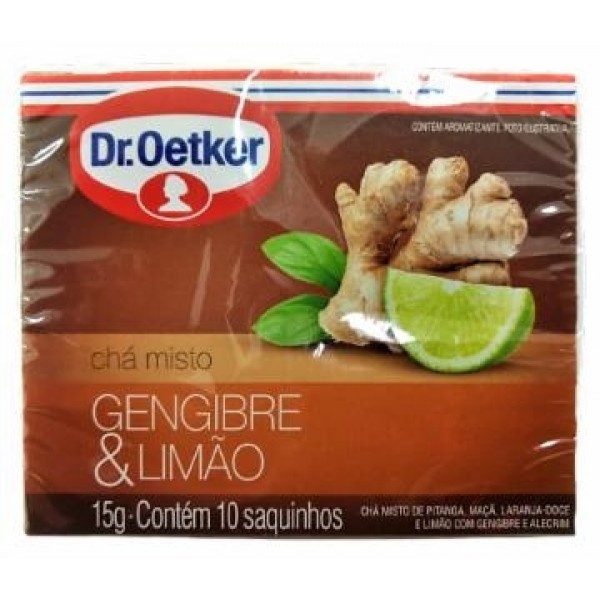Chá Dr. Oetker Gengibre e Limão C/10