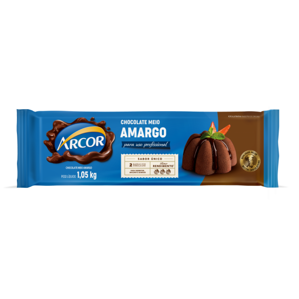 Chocolate Arcor Meio Amargo 1,05kg