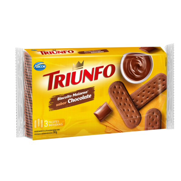 Biscoito Triunfo Maizena Chocolate 345g