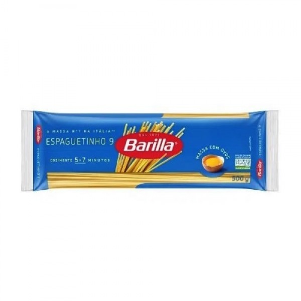 Massa Barilla Espaguete C/ Ovos N9 500g