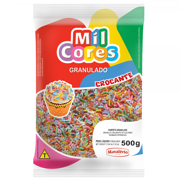 Granulado Mil Cores Colorido 500g