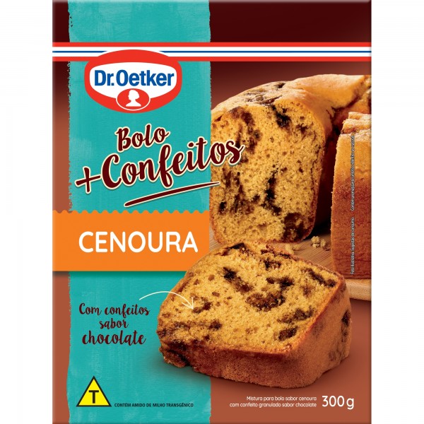 Bolo Dr. Oetker Cenoura + Confeitos 300g