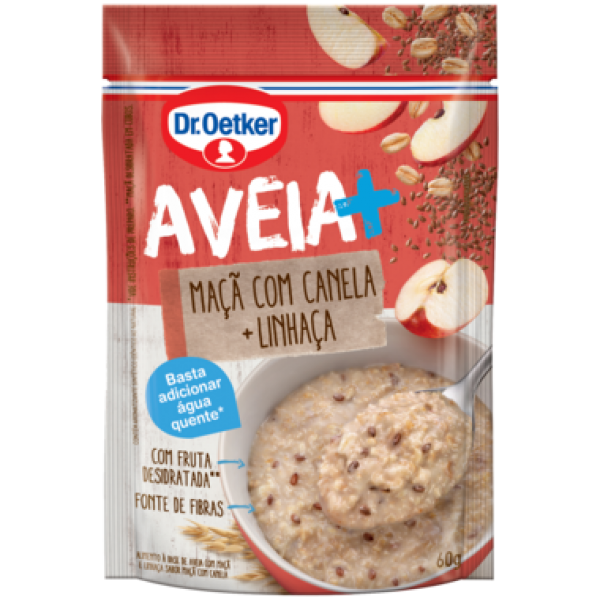 Aveia Dr. Oetker Maçã com Canela + Linhaça 60g