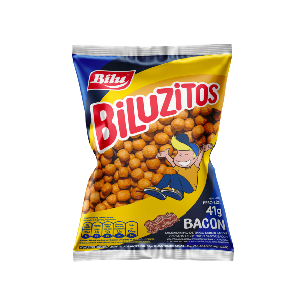 Salgadinho Bilu Biluzitos Bacon 41g