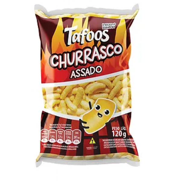 Salgadinho Bilu Tafoos Churrasco 100g