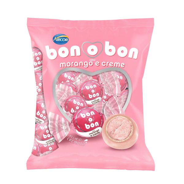 Bombom BonOBon Morango 750g