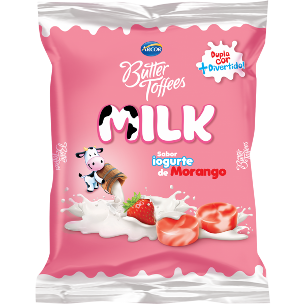 Bala Butter Toffees Milk Morango 48g