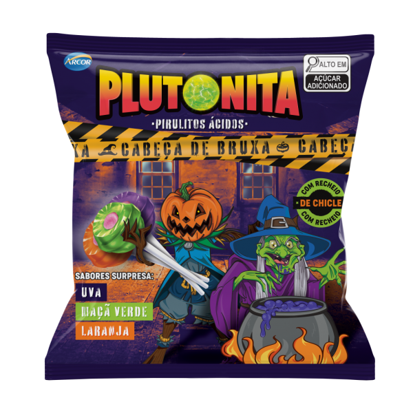 Pirulito Plutonita Cabeça de Bruxa C/42