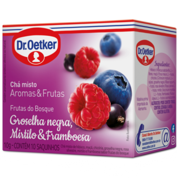 Chá Dr. Oetker Frutas do Bosque c/10 10g