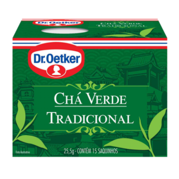 Chá Dr. Oetker Verde Tradicional c/15 25,5g