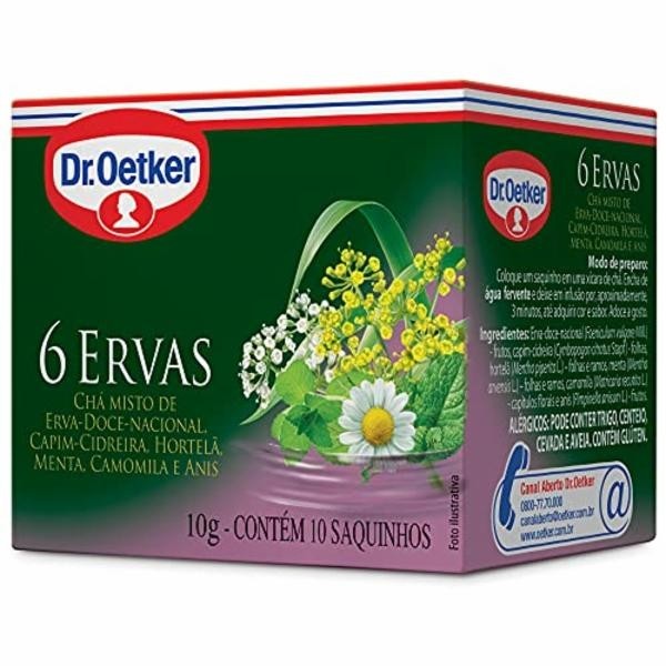 Chá Dr. Oetker 6 Ervas c/ 10 10g