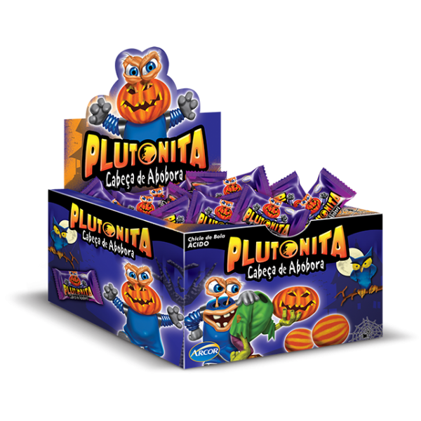Chicle Plutonita Cabeça de Abóbora c/40