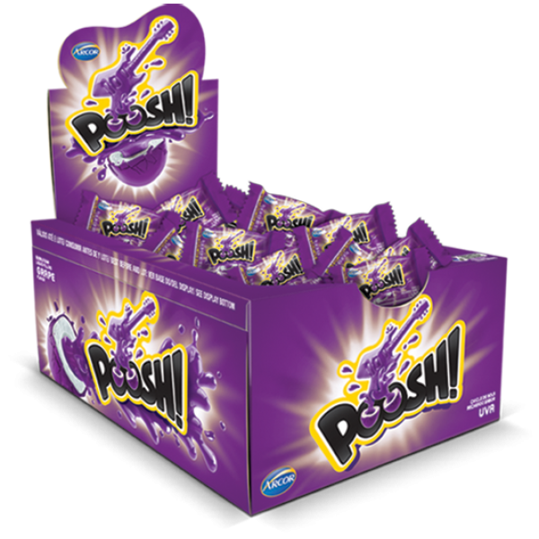 Chicle Poosh Uva c/40