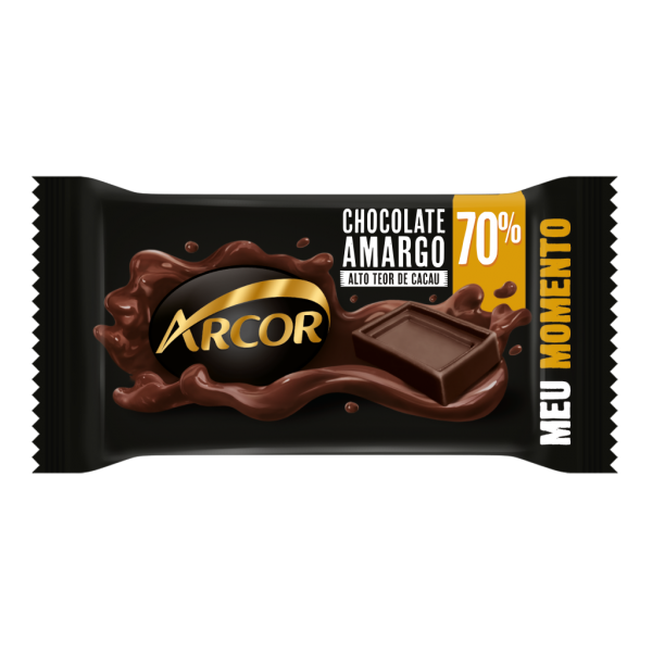 Barra de Chocolate Arcor 70% Cacau 20g