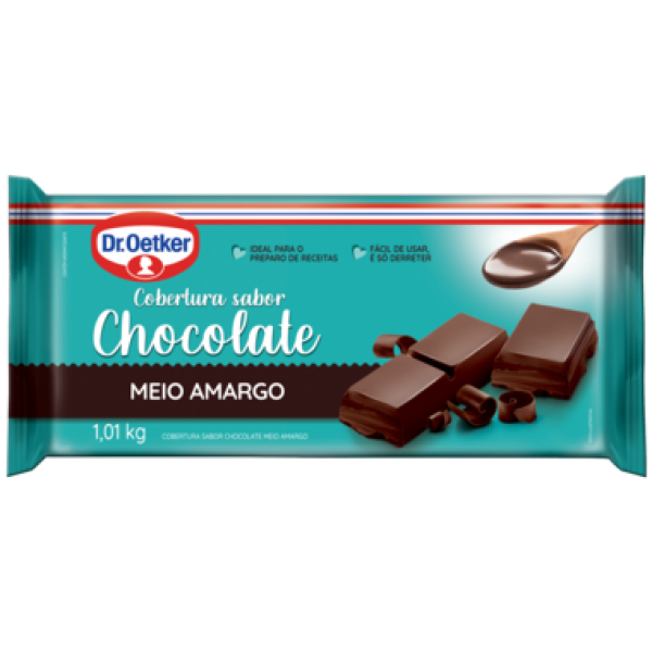 Cobertura Dr. Oetker Meio Amargo 1,01kg