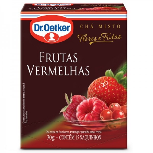 Chá Dr. Oetker Frutas Vermelhas c/15 30g