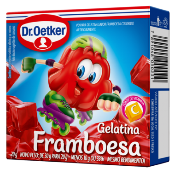 Gelatina Dr. Oetker Framboesa 20g