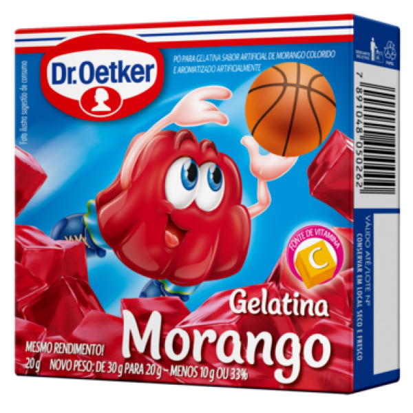 Gelatina Dr. Oetker Morango 20g