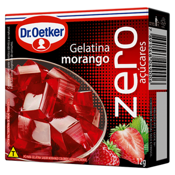 Gelatina Dr. Oetker Zero Morango 12g