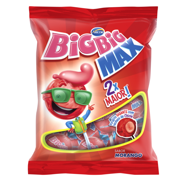 Pirulito Big Big Max Morango C/42