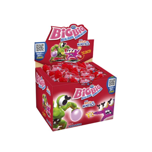 Chicle Big Big Morango C/100