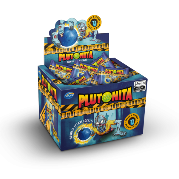 Chicle Plutonita Mordida de Zumbi C/36