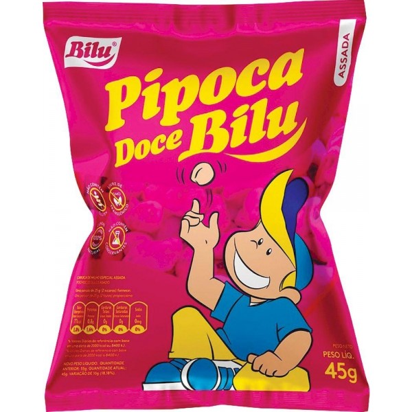 Pipoca Doce Bilu 45g