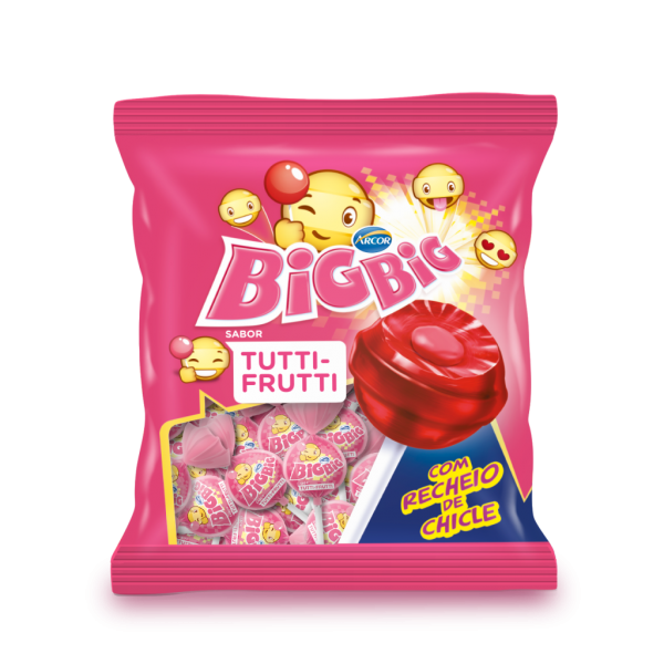 Pirulito Big Big Tutti Frutti 500g