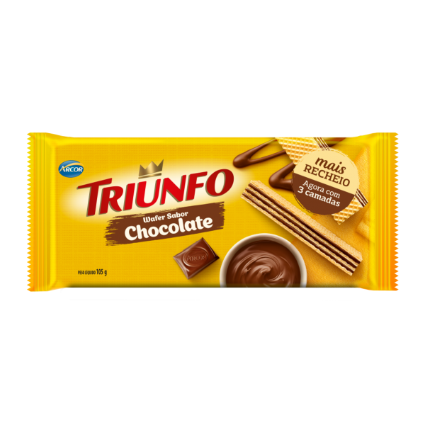 Wafer Triunfo Chocolate 105g