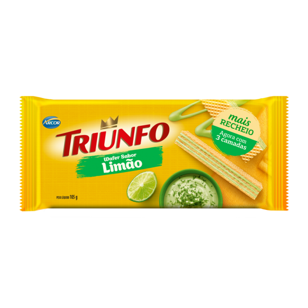 Wafer Triunfo Limão 105g