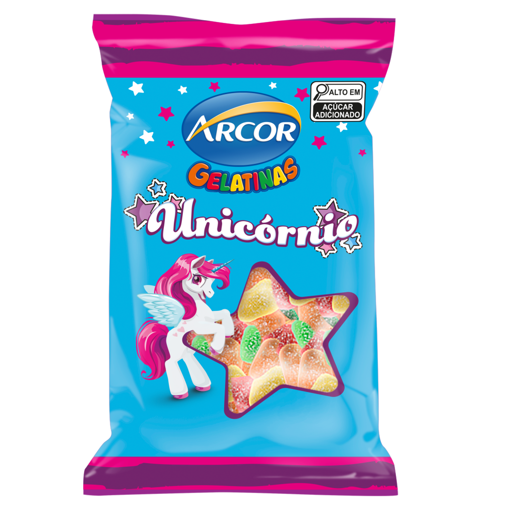 Bala de Gelatina Unicórnio 70g