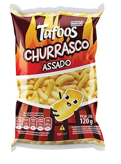 Salgadinho Bilu Tafoos Churrasco 100g