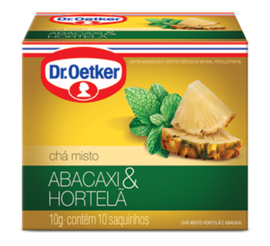 Chá Dr. Oetker Abacaxi e Hortelã c/10 10g