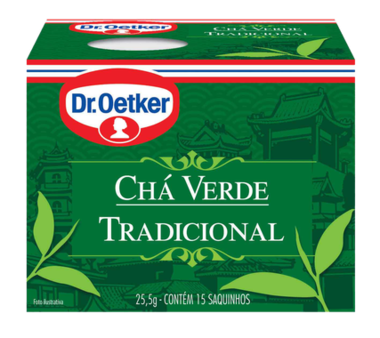 Chá Dr. Oetker Verde Tradicional c/15 25,5g