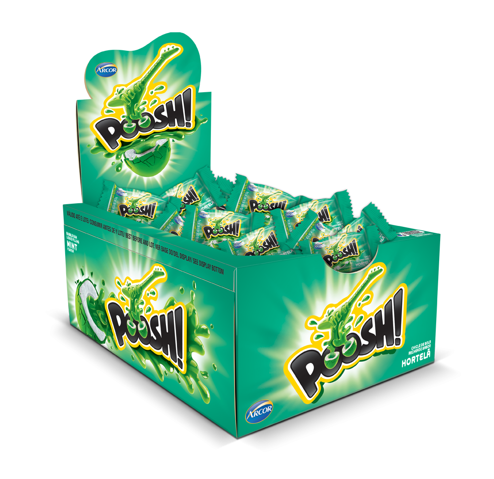 Chicle Poosh Hortelã c/40