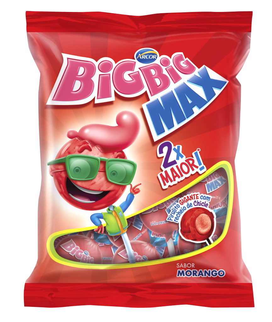 Pirulito Big Big Max Morango C/42
