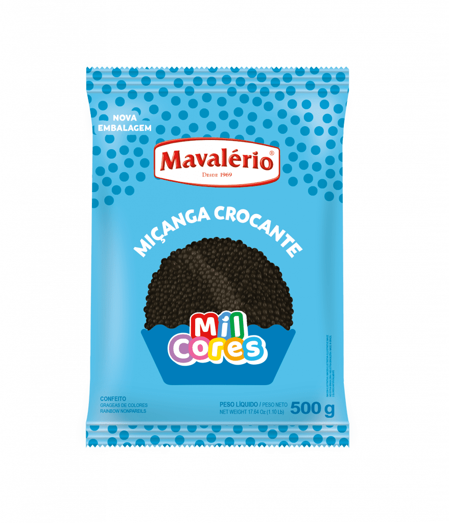 Miçanga Mil Cores Chocolate 500g