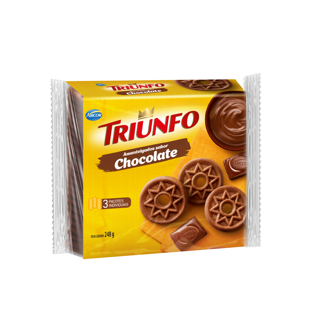 Biscoito Triunfo Amanteigado Chocolate 248g